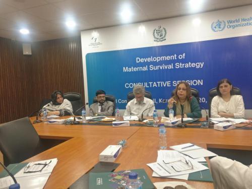 (20 June 23) CEO SHCC, Dr. Ahson Qavi Siddiqi attended consultative session on Development of National Maternal Survival Strategy