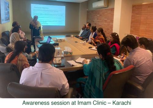 Awareness session at Imam Clinic – Karachi