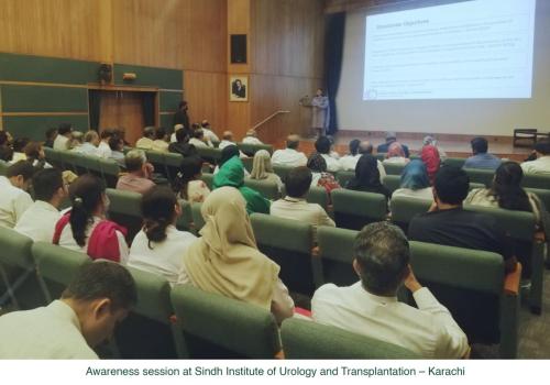Awareness session at Sindh Institute of Urology and Transplantation – Karachi
